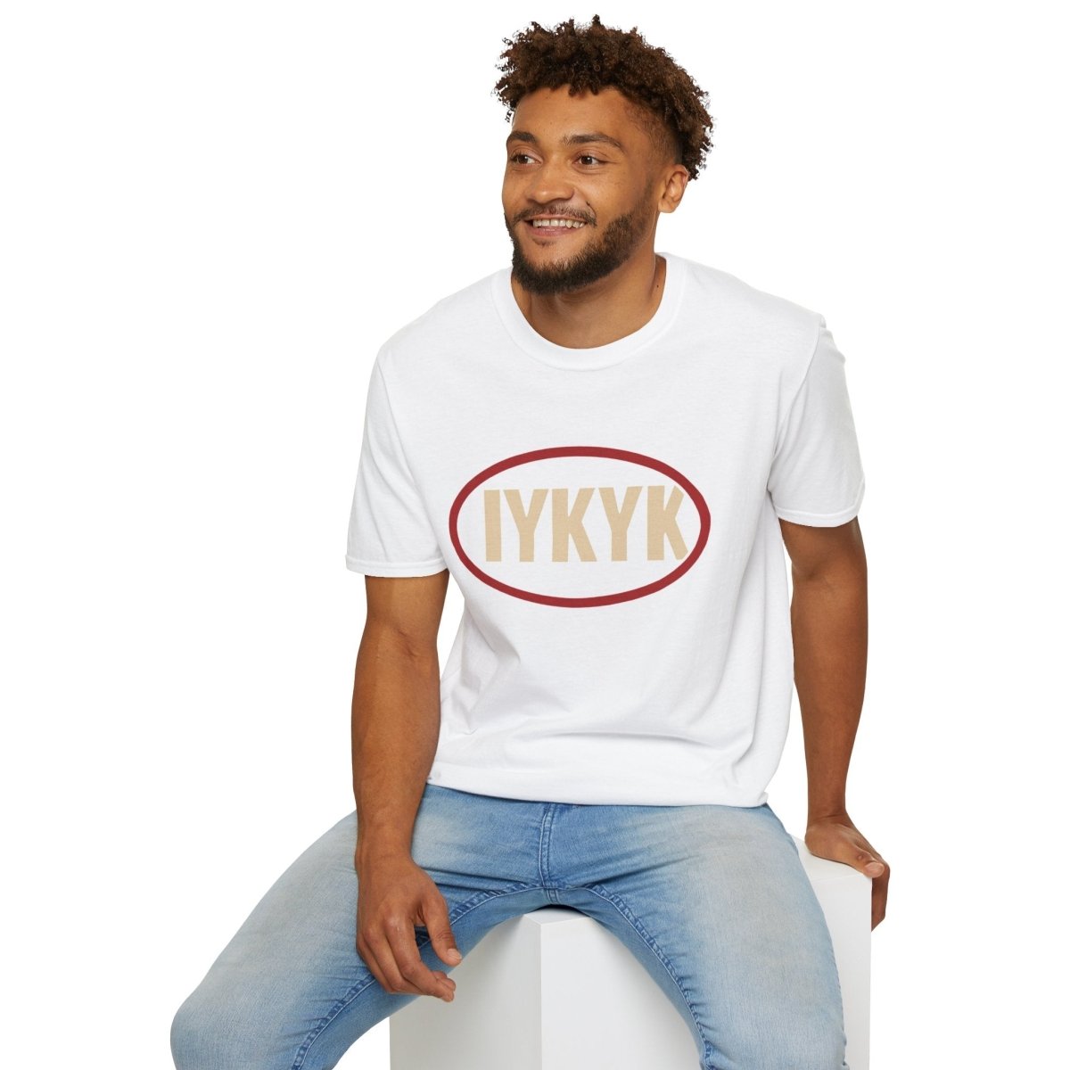 IYKYK Oval Graphic T-Shirt — Minimal Retro 'IYKYK' Tee - Sole & Drip