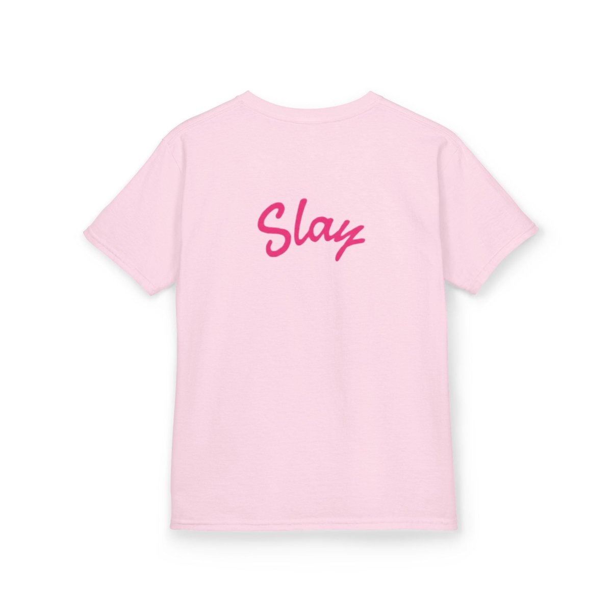Kids Tee — Pink “Baddie 67” Front & “Slay” Back Graphic - Sole & Drip