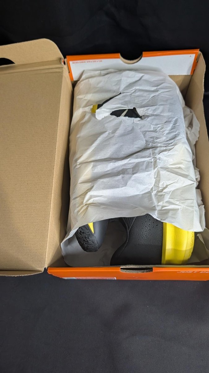 NEW Nike Precision VII Basketball Shoes Black Yellow Men's Size 14 HJ9153 - 001 - Sole & Drip