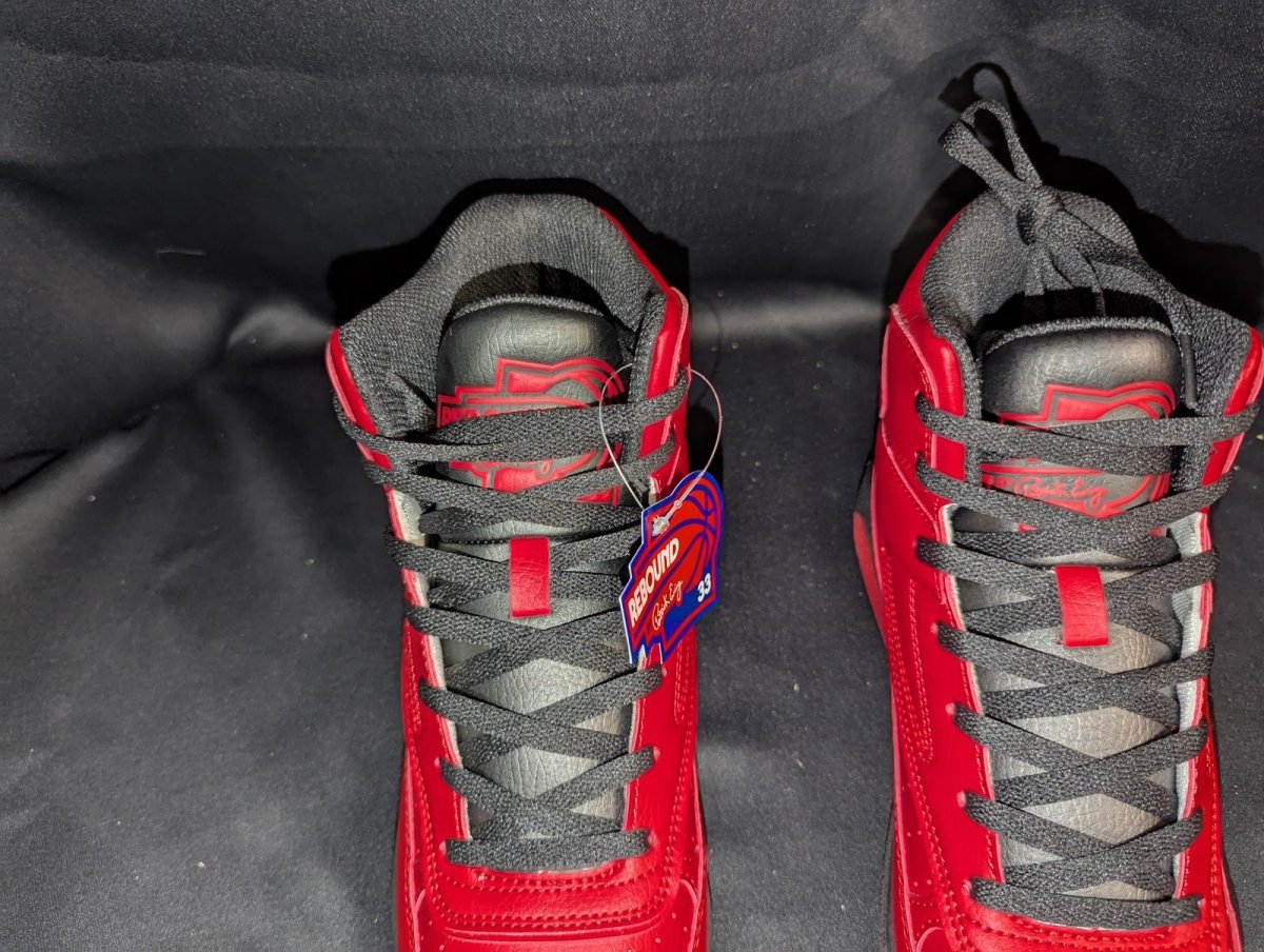 NEW NIB Patrick Ewing REBOUND ORION NON - STRAP Red Black White Men's 8 - Sole & Drip