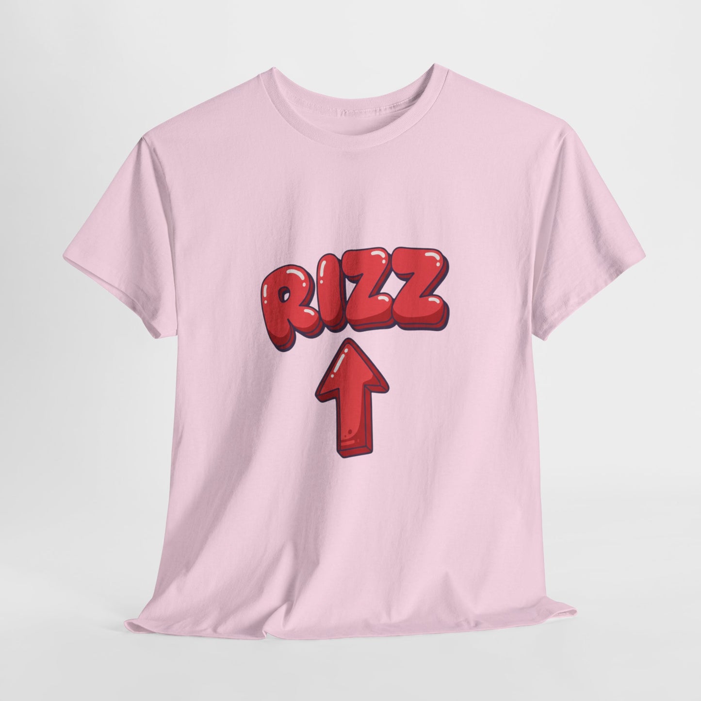Adult Tee — Playful "RIZZ" Arrow Graphic Shirt