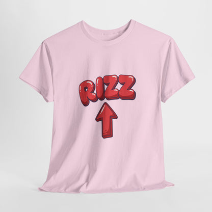 Adult Tee — Playful "RIZZ" Arrow Graphic Shirt