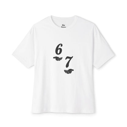 Unisex Oversized Tee 6 7 with hands 67 - Sole & Drip