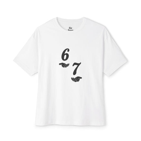 Unisex Oversized Tee 6 7 with hands 67 - Sole & Drip