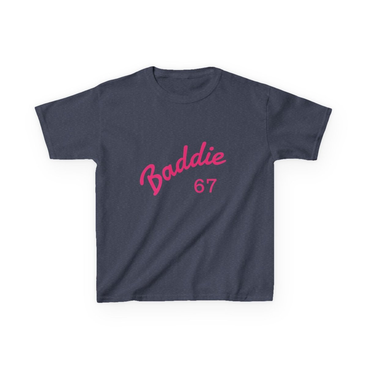 Kids Tee — Pink “Baddie 67” Front & “Slay” Back Graphic - Sole & Drip