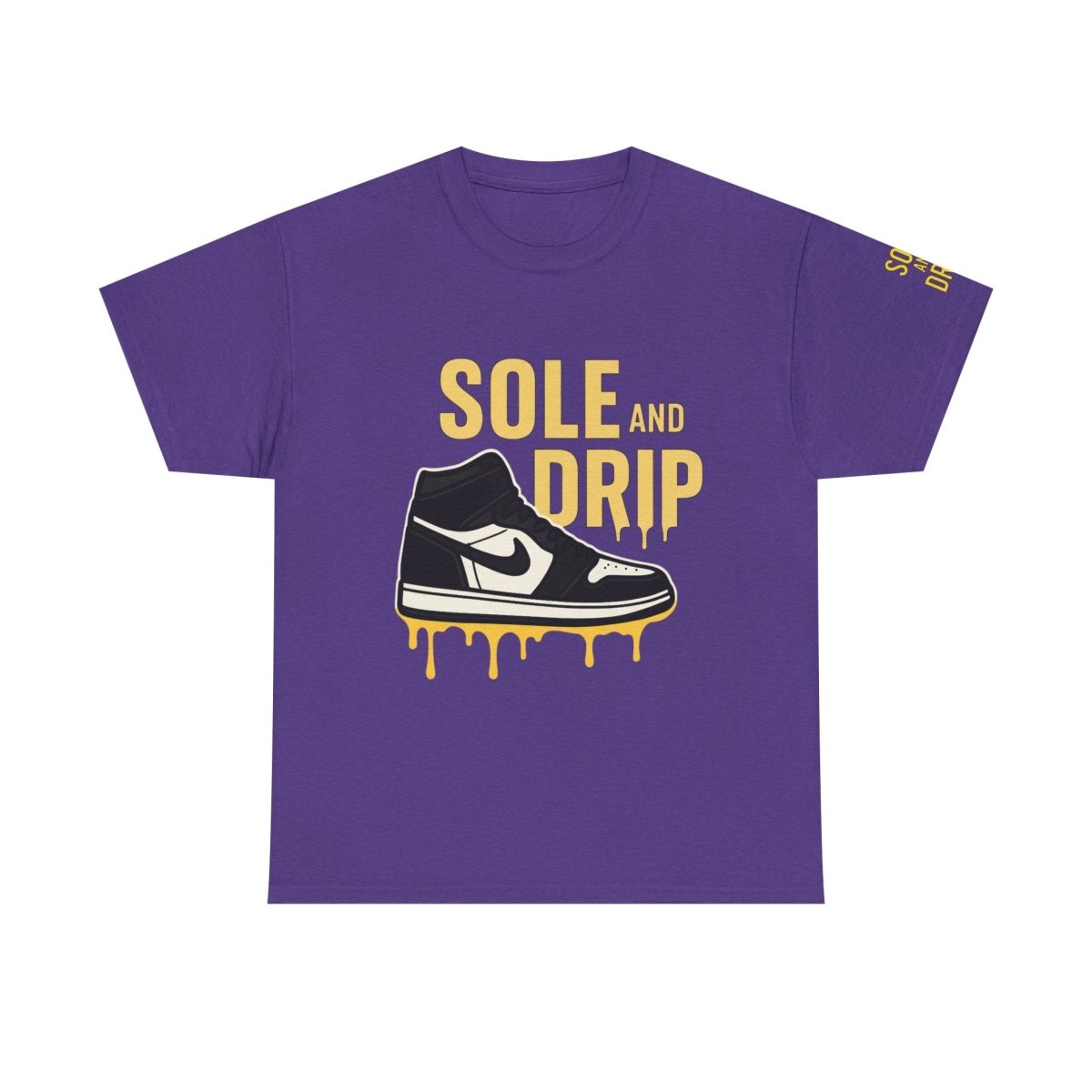 Sole and Drip Short Sleeve Tee — Sneaker Graphic Shirt with 'SOLE AND DRIP' Design - Sole & Drip