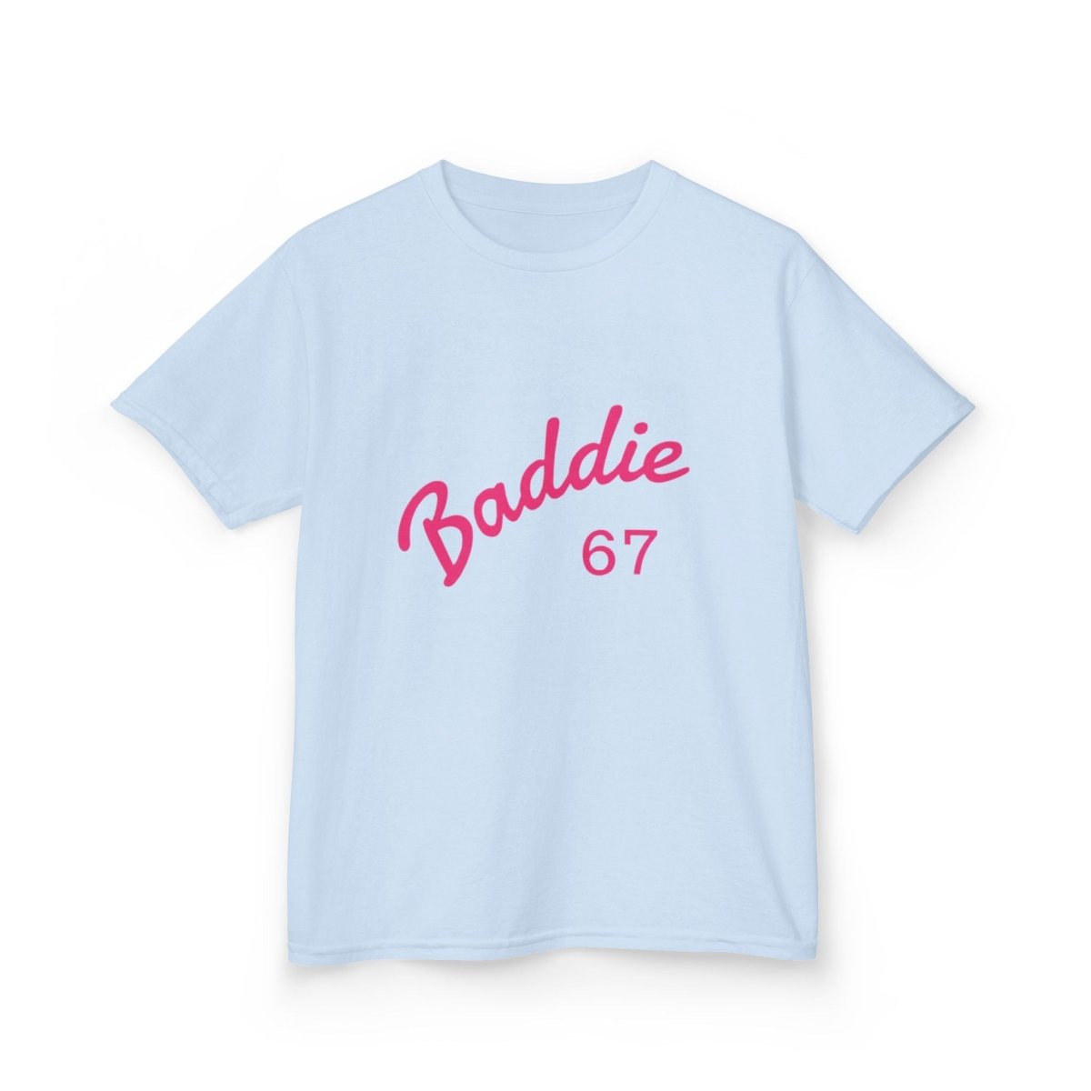 Kids Tee — Pink “Baddie 67” Front & “Slay” Back Graphic - Sole & Drip