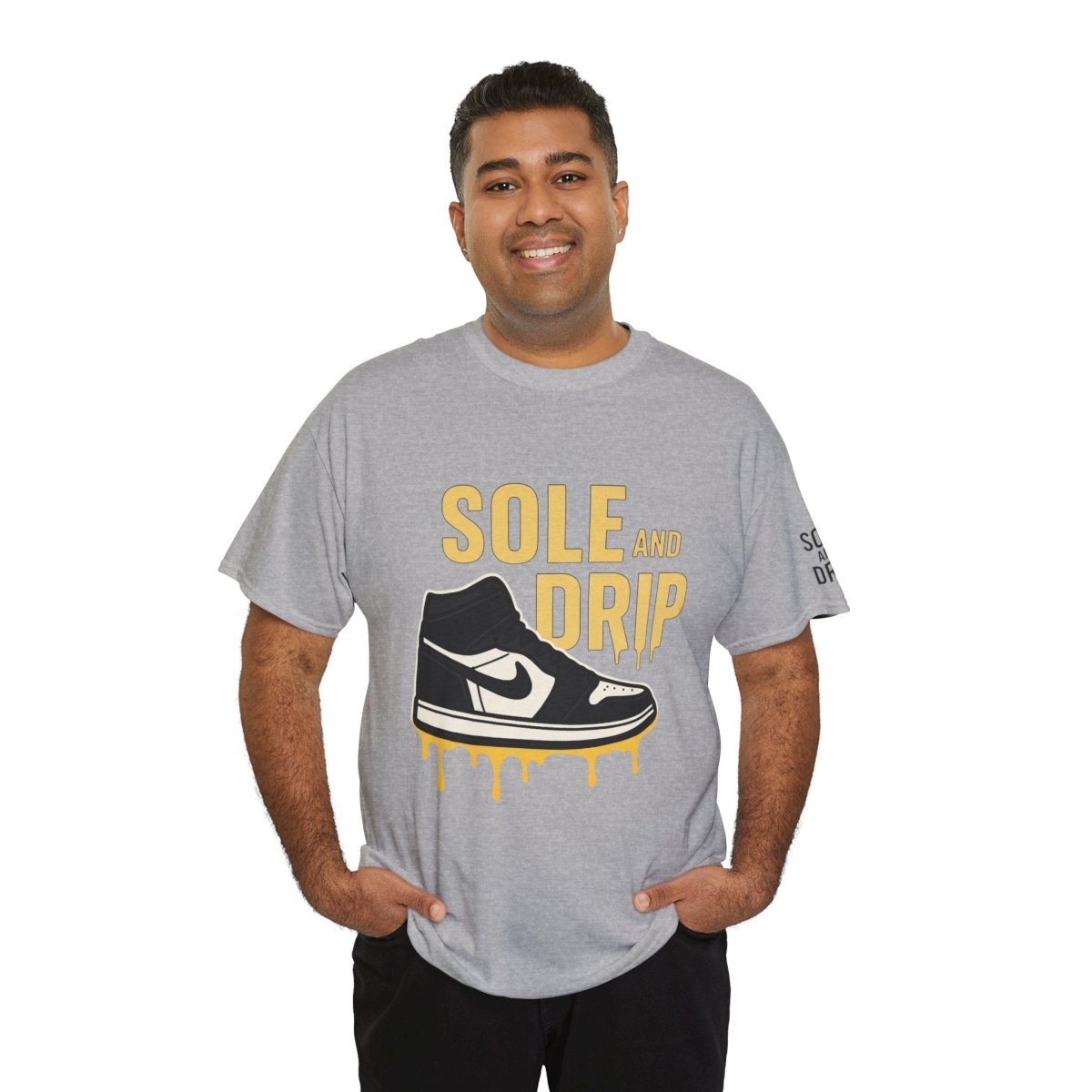 Sole and Drip Short Sleeve Tee — Sneaker Graphic Shirt with 'SOLE AND DRIP' Design - Sole & Drip