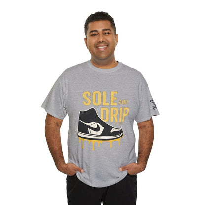 Sole and Drip Short Sleeve Tee — Sneaker Graphic Shirt with 'SOLE AND DRIP' Design - Sole & Drip