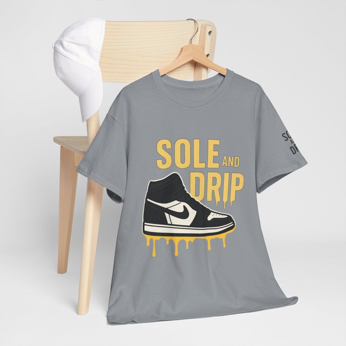 Sole and Drip Short Sleeve Tee — Sneaker Graphic Shirt with 'SOLE AND DRIP' Design - Sole & Drip