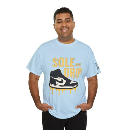 Sole and Drip Short Sleeve Tee — Sneaker Graphic Shirt with 'SOLE AND DRIP' Design - Sole & Drip
