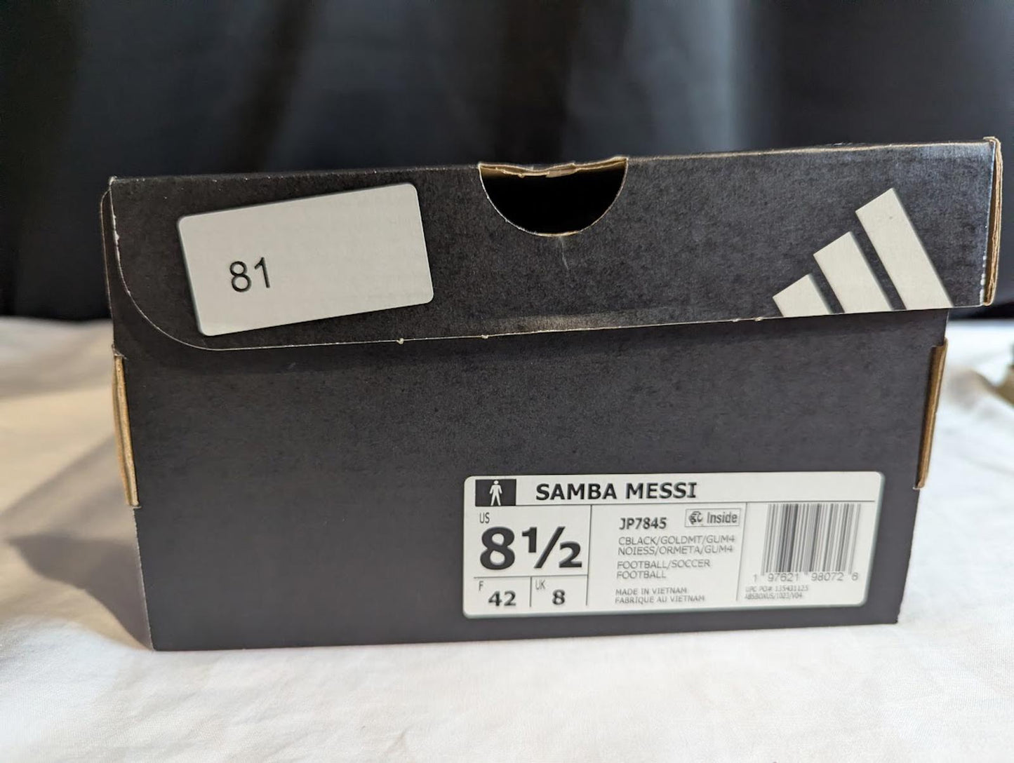 ADIDAS SAMBA 'MESSI' INTER MIAMI Black Pink Gold JP7845 Mens 8.5 NEW w/Box