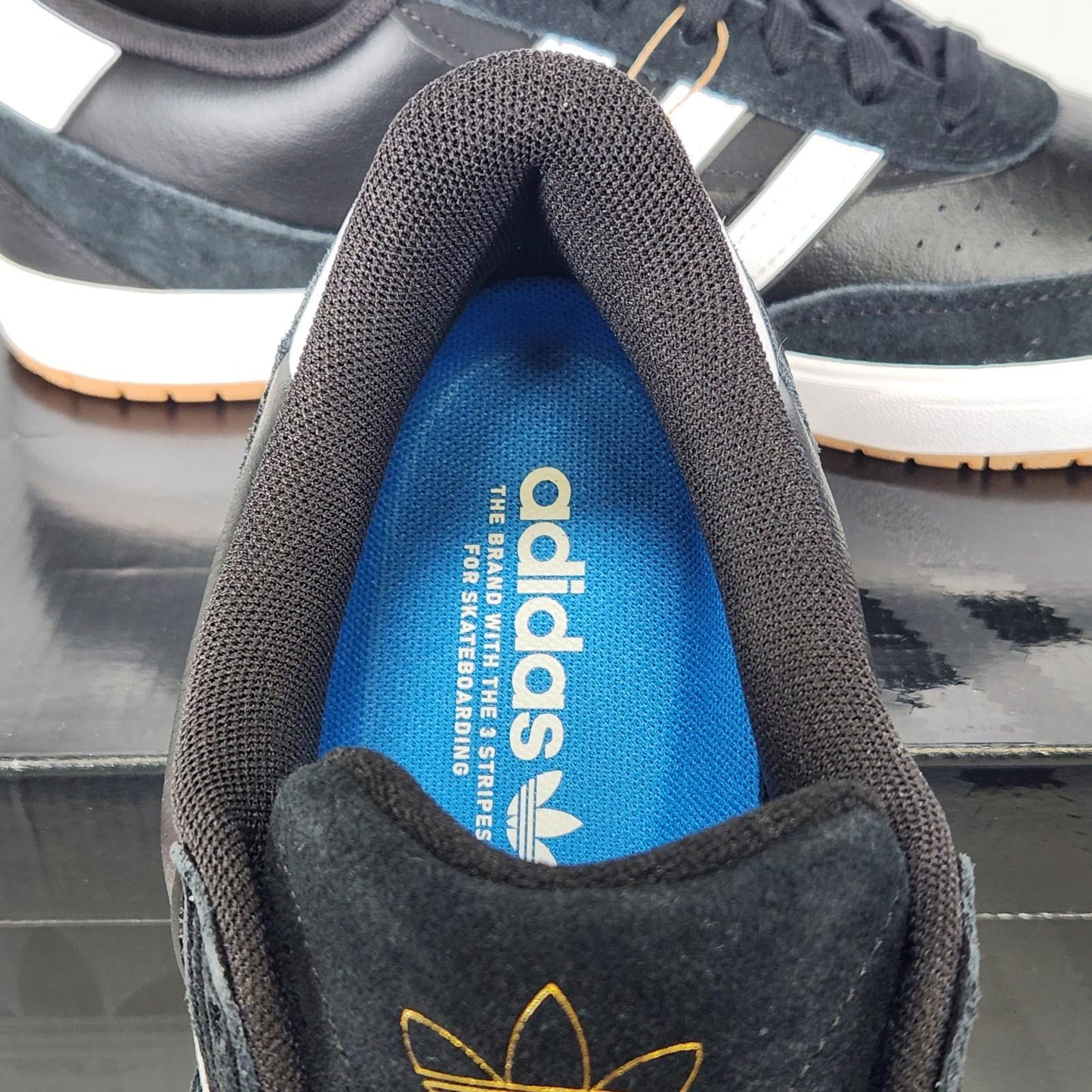 ADIDAS Tyshawn II Core Black Cloud White Gum JI0846 Mens Size 8 NEW Skate Shoe