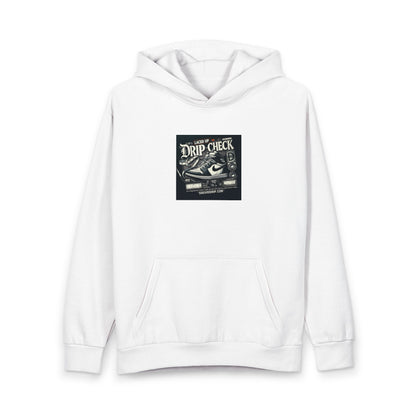 Drip Check Sneaker Graphic Hoodie — Retro Streetwear Pullover
