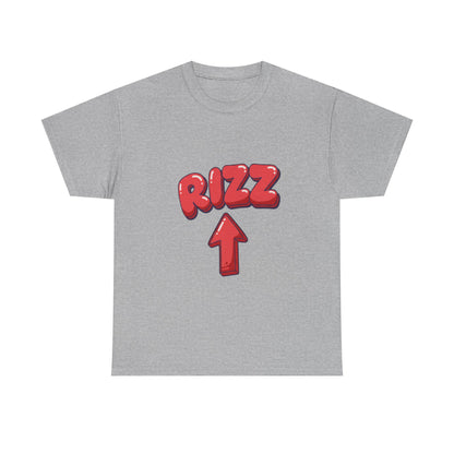Adult Tee — Playful "RIZZ" Arrow Graphic Shirt