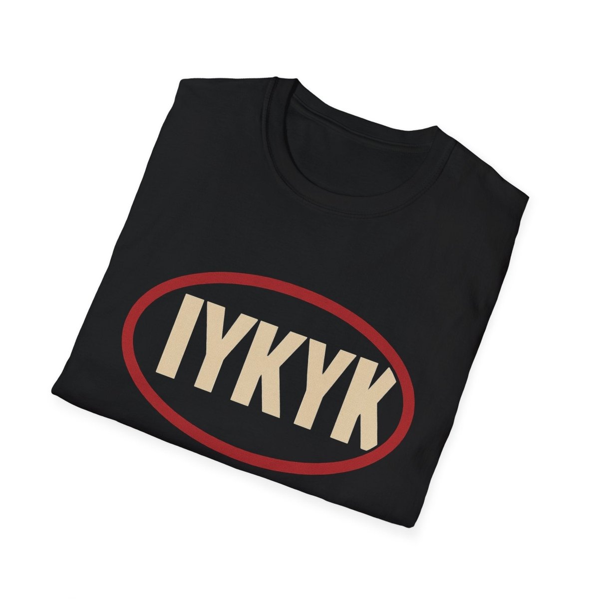 IYKYK Oval Graphic T-Shirt — Minimal Retro 'IYKYK' Tee - Sole & Drip
