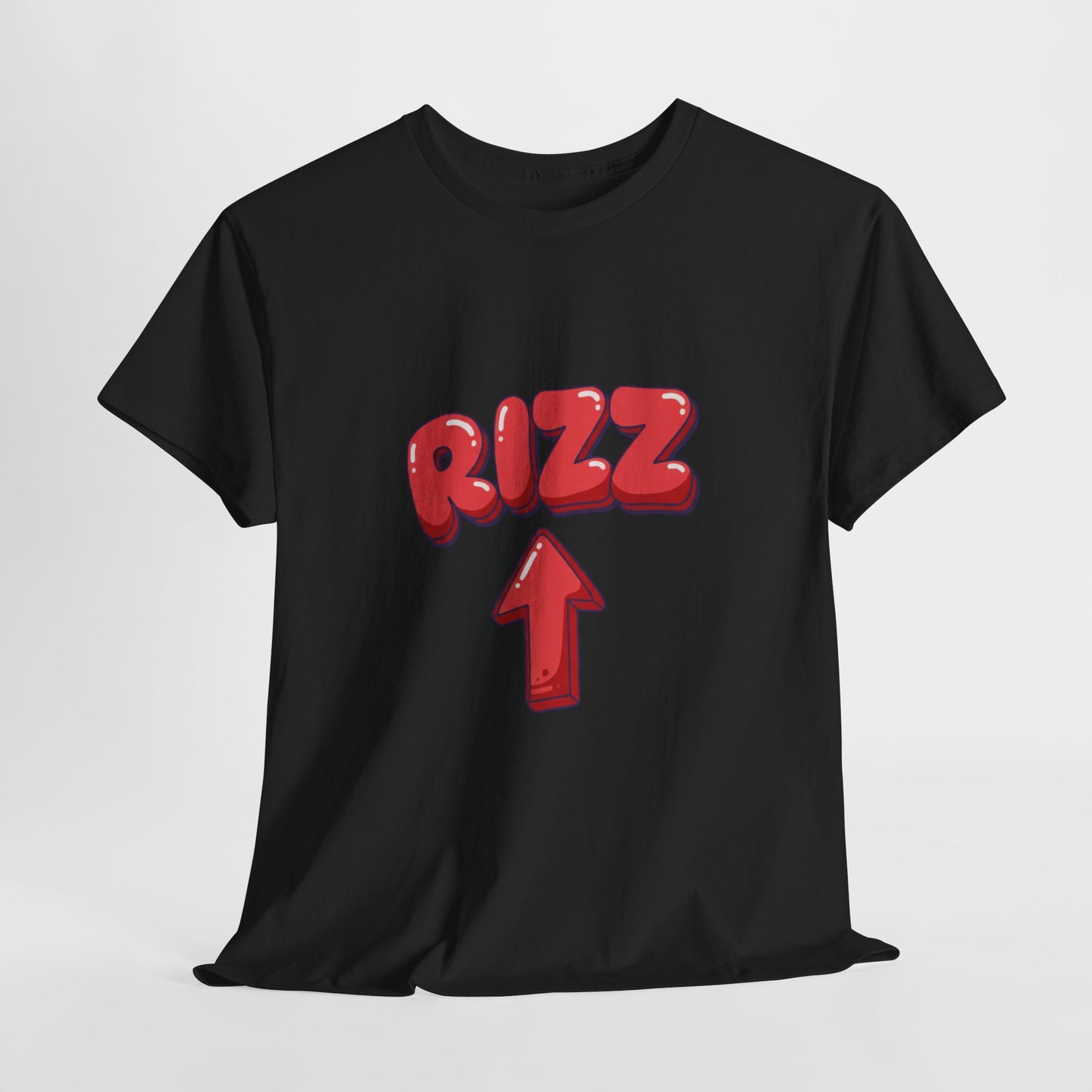 Adult Tee — Playful "RIZZ" Arrow Graphic Shirt