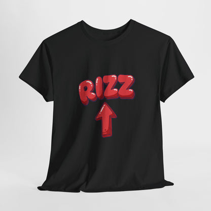 Adult Tee — Playful "RIZZ" Arrow Graphic Shirt