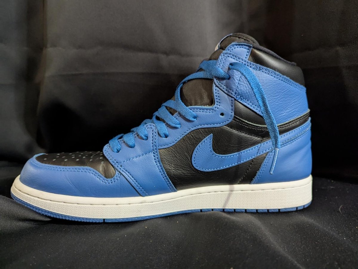 NEW NIB Air Jordan 1 High OG "Dark Marina Blue" Black Blue Size 12 555088 - 404 - Sole & Drip