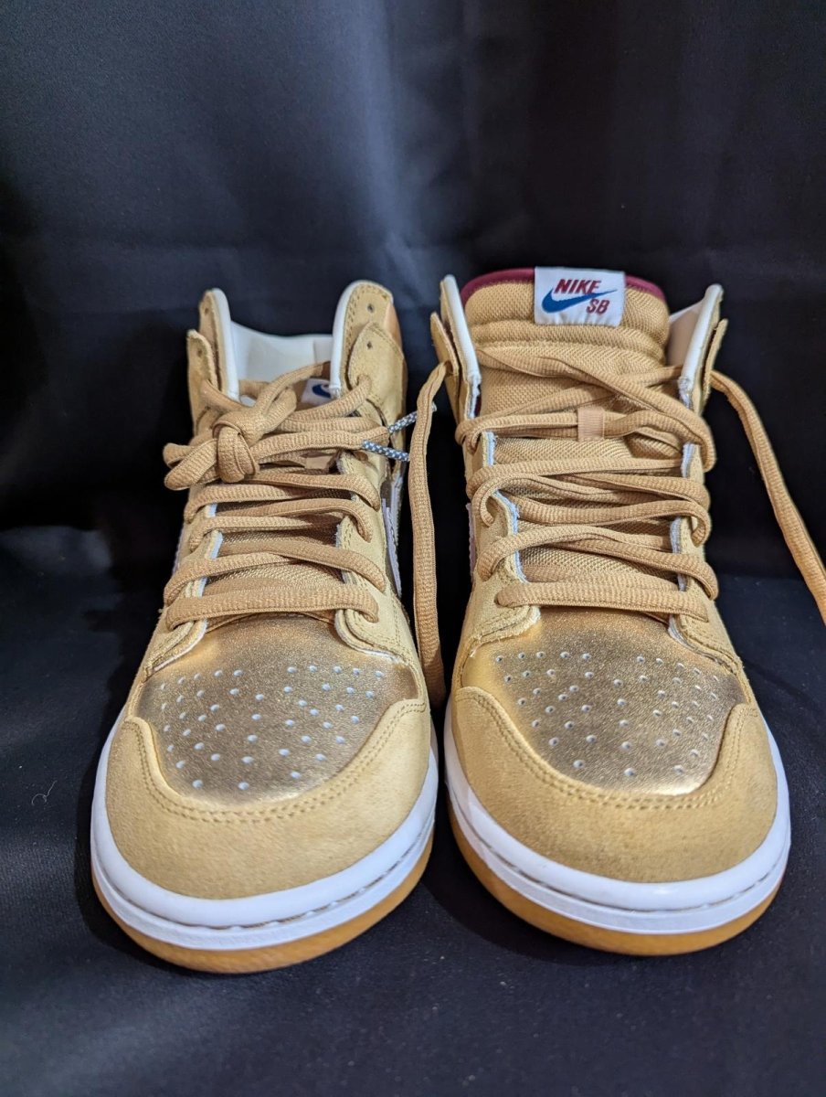 DS Nike SB Dunk High Premium "Thai Temple" Koston 2010 Gold 11.5 313171 - 702 NIB - Sole & Drip