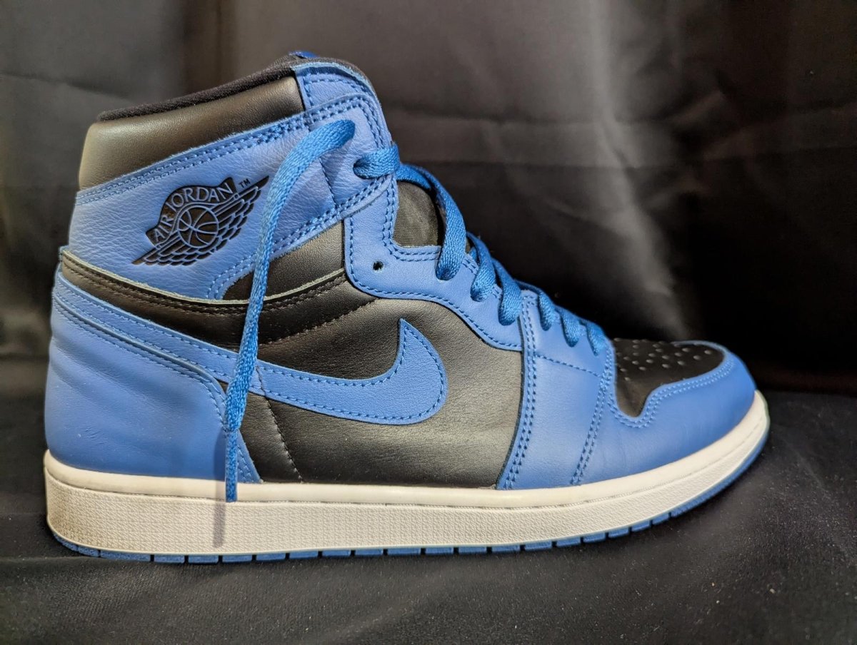 NEW NIB Air Jordan 1 High OG "Dark Marina Blue" Black Blue Size 12 555088 - 404 - Sole & Drip