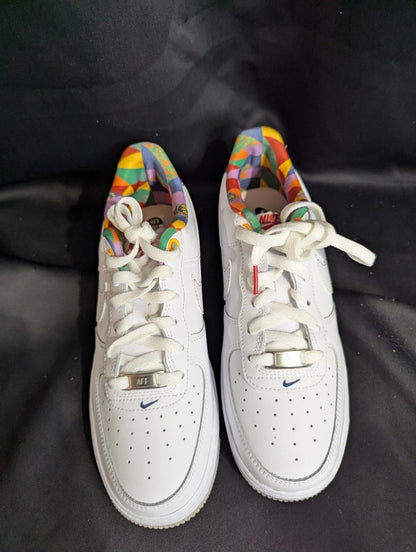 NEW NIB Nike AF1 Low LV8 GS "Playful Print" Multi Heel Size 6.5Y FN8912 - 111 - Sole & Drip