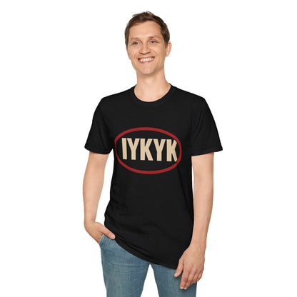 IYKYK Oval Graphic T-Shirt — Minimal Retro 'IYKYK' Tee - Sole & Drip