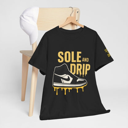 Sole and Drip Short Sleeve Tee — Sneaker Graphic Shirt with 'SOLE AND DRIP' Design - Sole & Drip