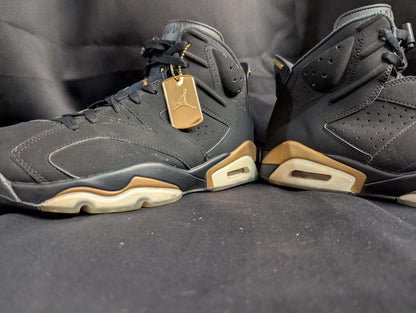 Jordan 6 Retro DMP "Defining Moments" Black Gold Sz 12 Used Good CT4954 - 007 - Sole & Drip