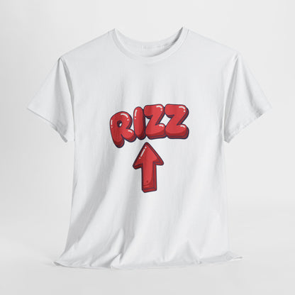 Adult Tee — Playful "RIZZ" Arrow Graphic Shirt