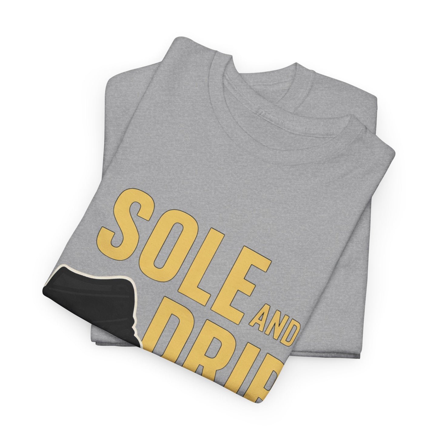 Sole and Drip Short Sleeve Tee — Sneaker Graphic Shirt with 'SOLE AND DRIP' Design