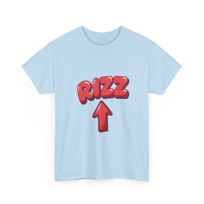Adult Tee — Playful "RIZZ" Arrow Graphic Shirt