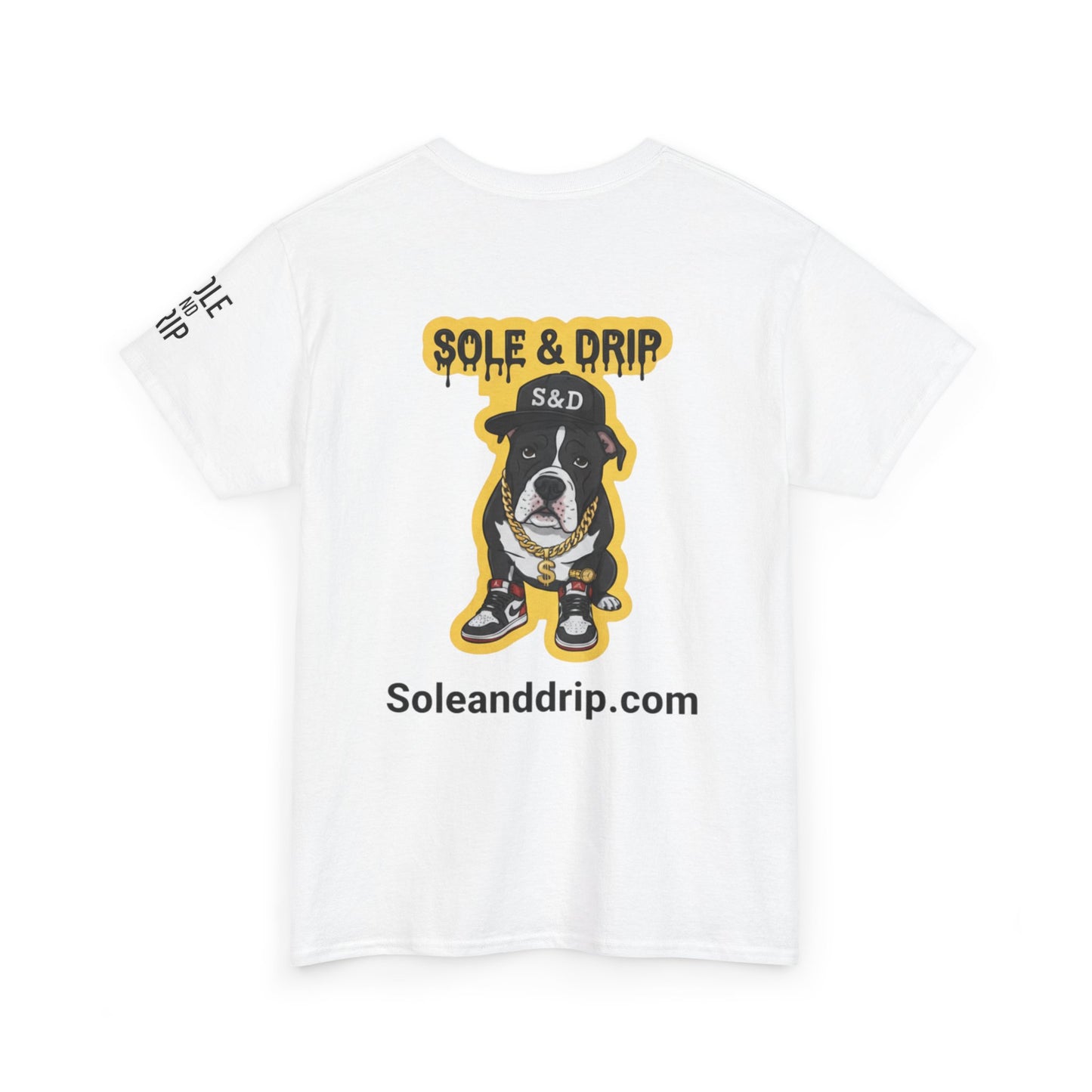 Sole and Drip Short Sleeve Tee — Sneaker Graphic Shirt with 'SOLE AND DRIP' Design