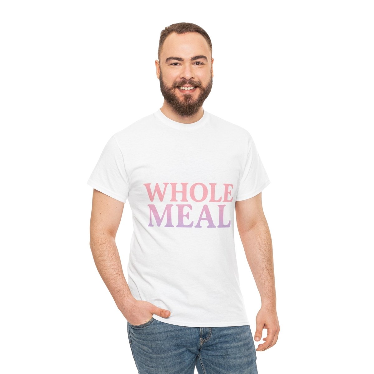 Whole Meal Tee — Pastel Gradient Graphic T‑Shirt - Sole & Drip