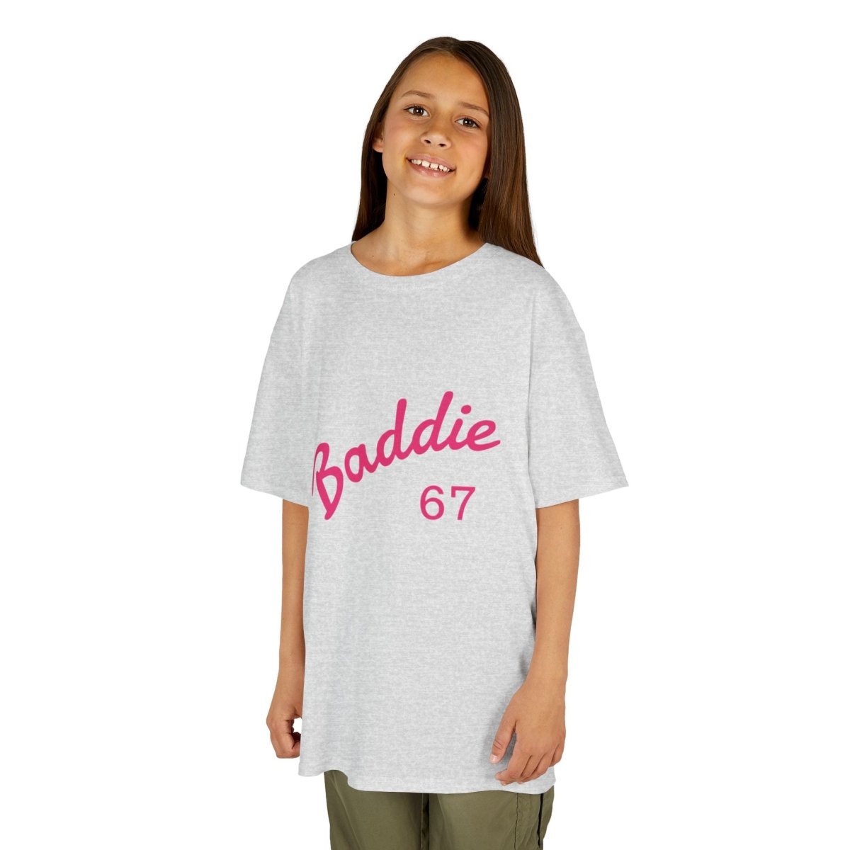 Kids Tee — Pink “Baddie 67” Front & “Slay” Back Graphic - Sole & Drip