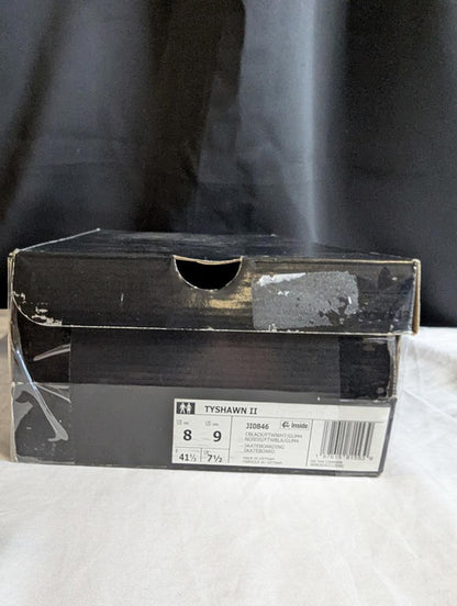 ADIDAS Tyshawn II Core Black Cloud White Gum JI0846 Mens Size 8 NEW Skate Shoe