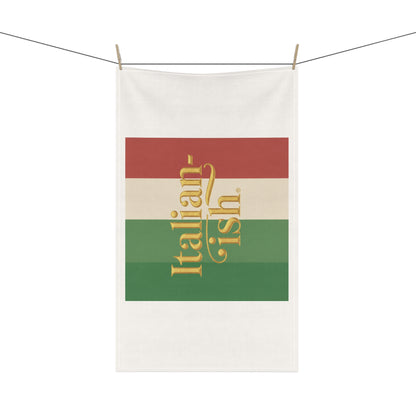 Italian-ish Tea Towel — Retro Italian Flag Kitchen Towel