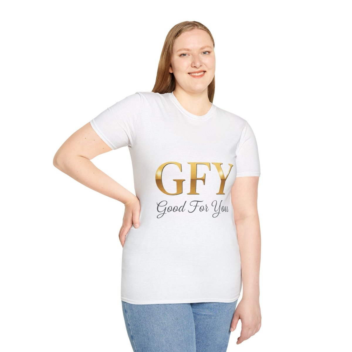 GFY (Good For You) Gold Script Tee — Funny Slogan T-Shirt - Sole & Drip