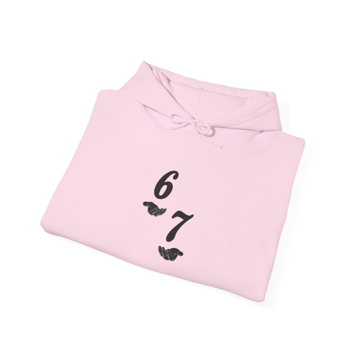 Hooded Sweatshirt - 6 7 w/hands on Front , Six Seven on back and 6 7 w hands on Left side - Sole & Drip