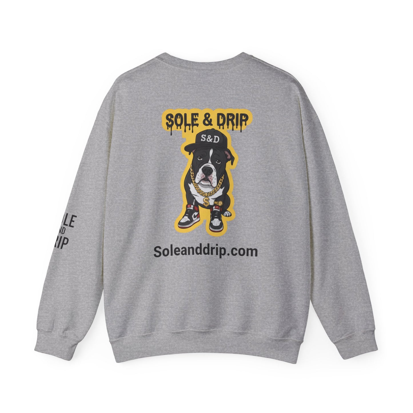 Sole and Drip Sweatshirt — Sneaker Graphic Shirt with 'SOLE AND DRIP' Design