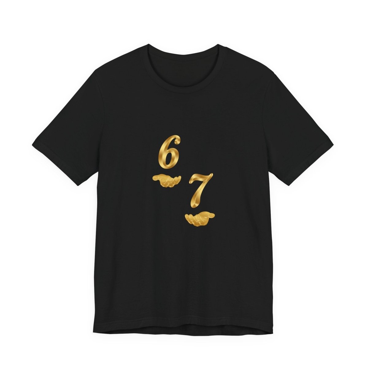 6 7 W hands Tee — Minimal 6 7 w/hands Graphic T-Shirt - Sole & Drip