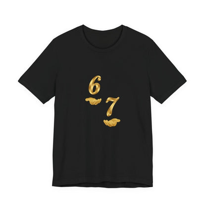 6 7 W hands Tee — Minimal 6 7 w/hands Graphic T-Shirt - Sole & Drip