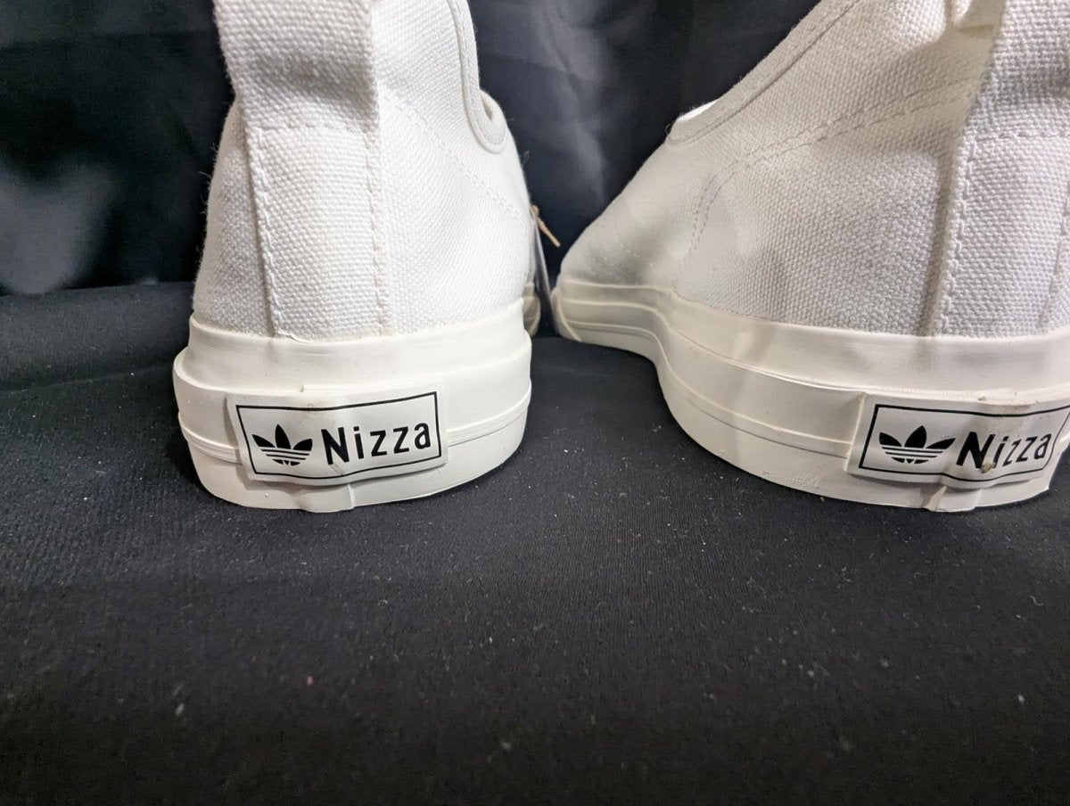 NEW NIB Adidas Nizza RF "Triple White" Canvas Retro Size 8.5 EF1883 Clean Look - Sole & Drip