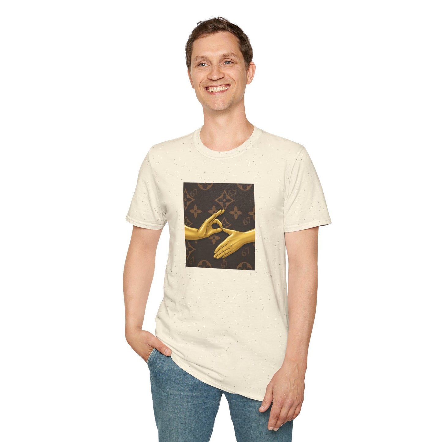 Graphic T-Shirt — Gold Hand Gesture 6 7 & IYKYK Streetwear Tee