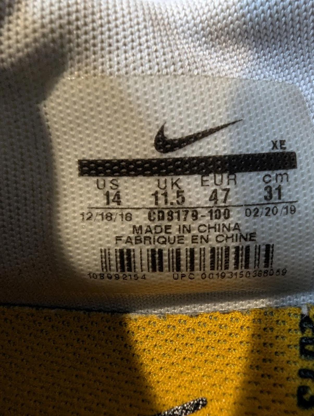 OFF-WHITE x Nike Air Zoom Terra Kiger 5 White 14W/12.5M Used ExcellentCD8179-100