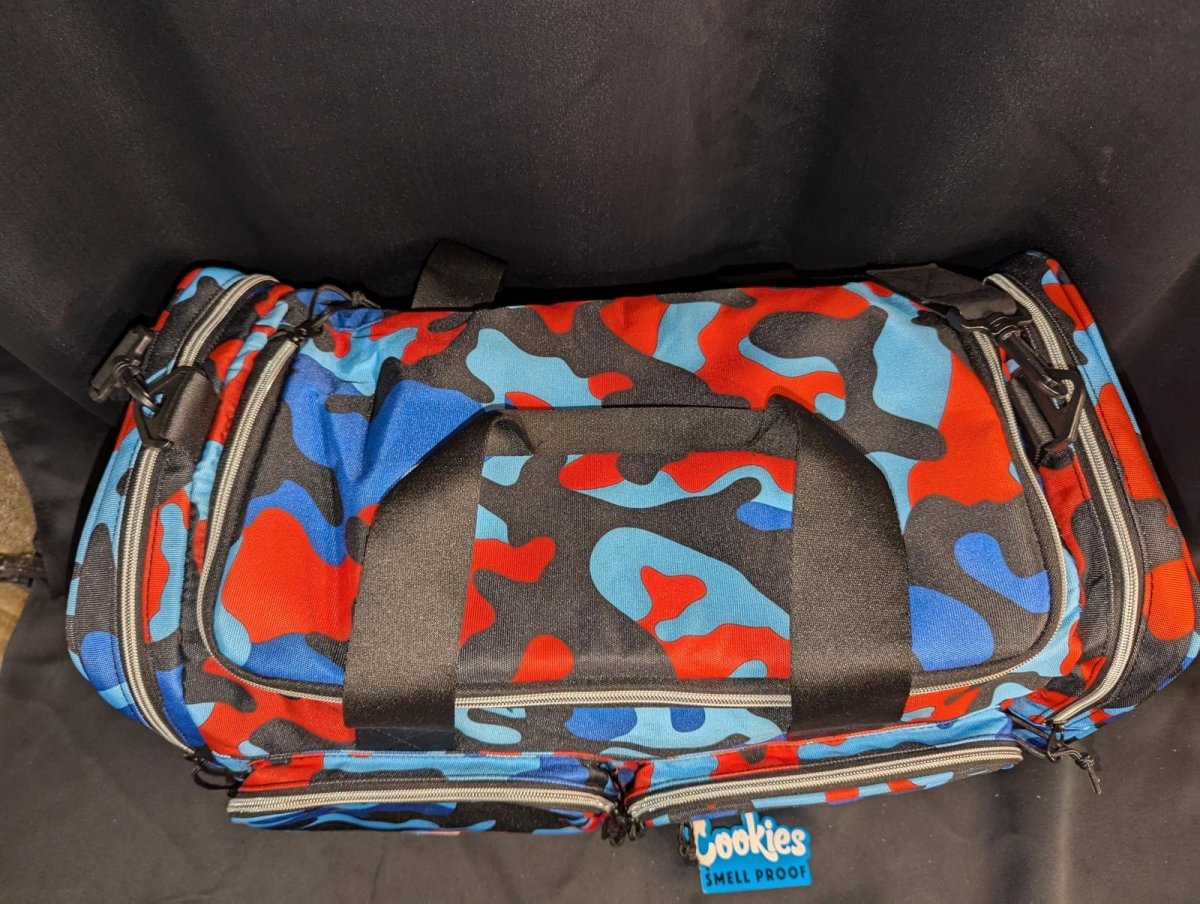 NEW Cookies SF Heritage Smell Proof Duffel Bag Blue Red Black Camo Streetwear - Sole & Drip