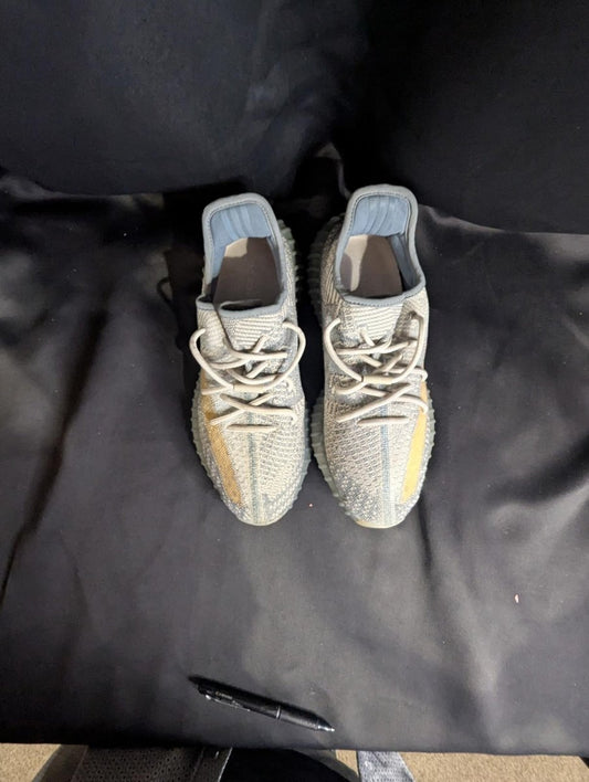 NEW NIB Adidas Yeezy Boost 350 V2 "Israfil" Grey Yellow Size 10.5 FZ5421 RARE - Sole & Drip