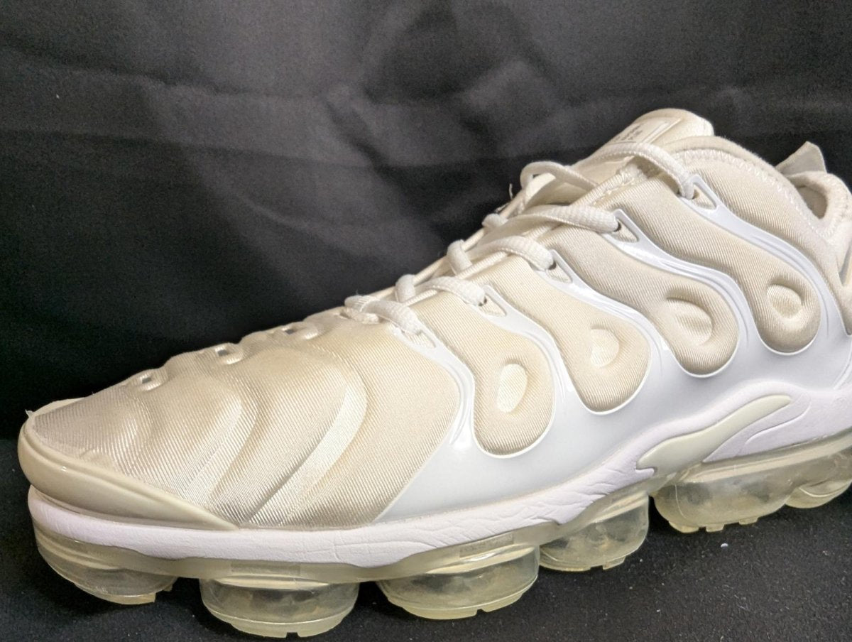 Nike Air VaporMax Plus "Triple White" Used VGC Size 13 924453 - 100 Off White - Sole & Drip