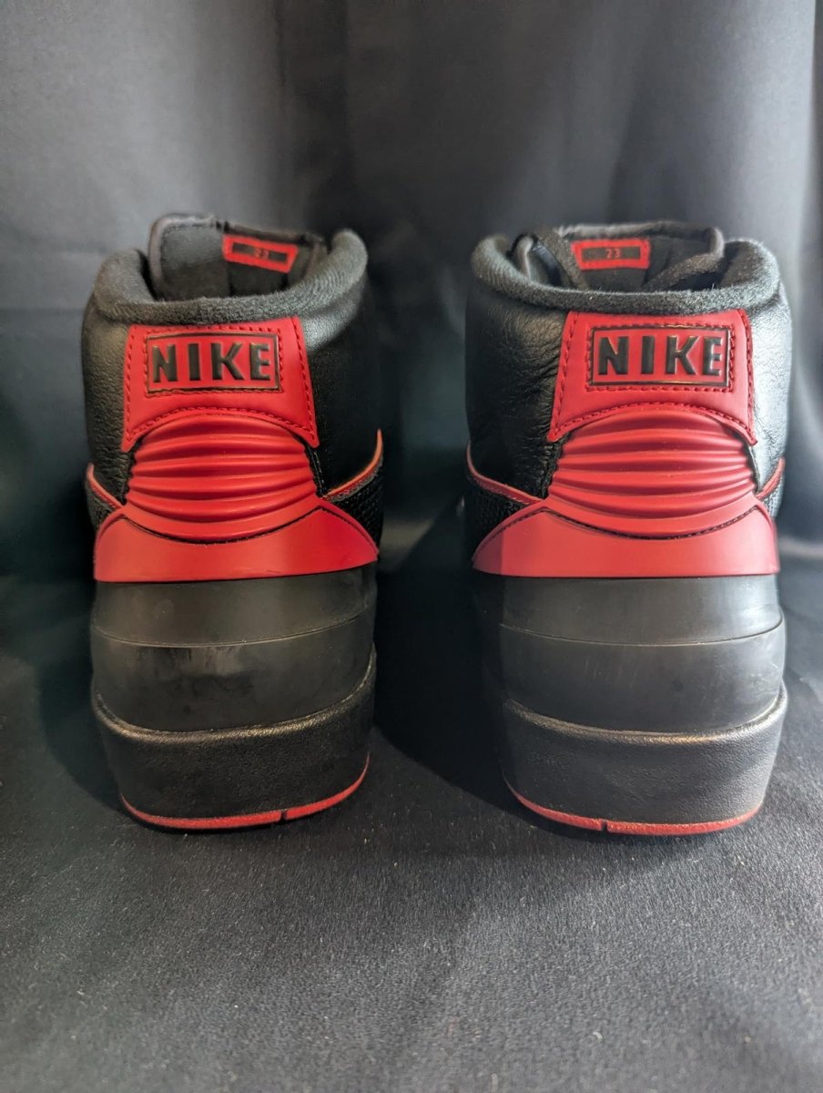 Jordan 2 Retro "Alternate '87" Black Red Size 13 Used VGC 834274 - 001 High Top - Sole & Drip
