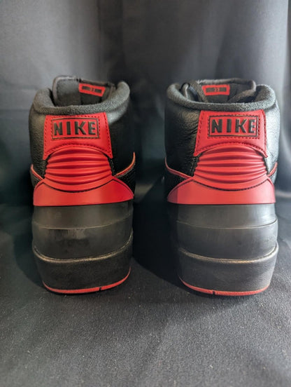 Jordan 2 Retro "Alternate '87" Black Red Size 13 Used VGC 834274 - 001 High Top - Sole & Drip